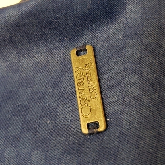 COWBOY Couture 2XL Blue Blouse - Picture 9 of 10